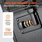 VEVOR 162 PSA Graded Sports Card Holder Box - 5 Slot Case with Coded Lock - Holds 115 BGS, 130 SGC or 999+ Loose Cards