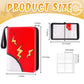 GOROMA Card Binder 4-Pockets, 400 Pockets Card Holder with 50 Removable Sleeves, Trading Card Collector Zipper Album Holder, Red