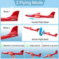 4 Pack LED Light Airplane Toys,17.5" Large Throwing Foam Plane,2 Flight Mode Glider Plane,Foam Airplane Flying Toys for Kids,Outdoor Sport Game