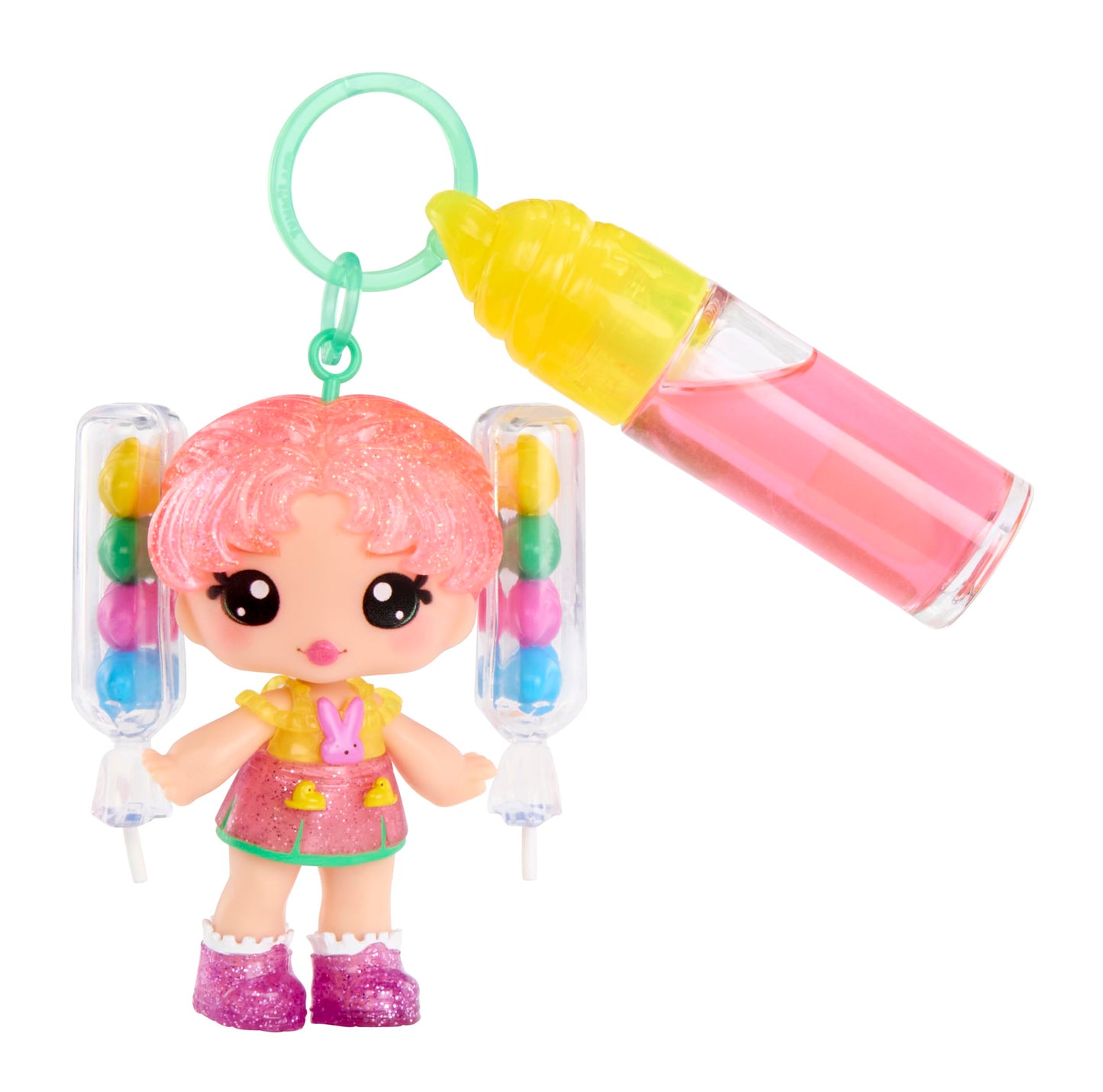 Yummiland x PEEPS Lip Gloss Doll- Molly Mallows with Scented Lip Gloss, Ages 4+