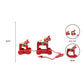 Red Wooden Pull Toy Dala Horse (2 Horses)