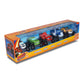 NKOK Blaze and The Monster Machines (Free-Wheel) 5PK (Blaze, Pickle, Crusher, Stripes & Darington); No Batteries Required; Grippy Tires; STEM