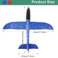 IJRPLM 2 Pack Airplane Toys, 17.5" Large Throwing Foam Plane, 2 Flight Mode Glider Plane, Foam Airplanes for Kids, Outdoor Sport Toys Birthday Party