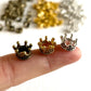 Dollhouse Mini Crown, Metal Crown Dollhouse Miniature, Tiny Miniature Crown, Mini Alloy Crown Headwear Accessories (5PCS)