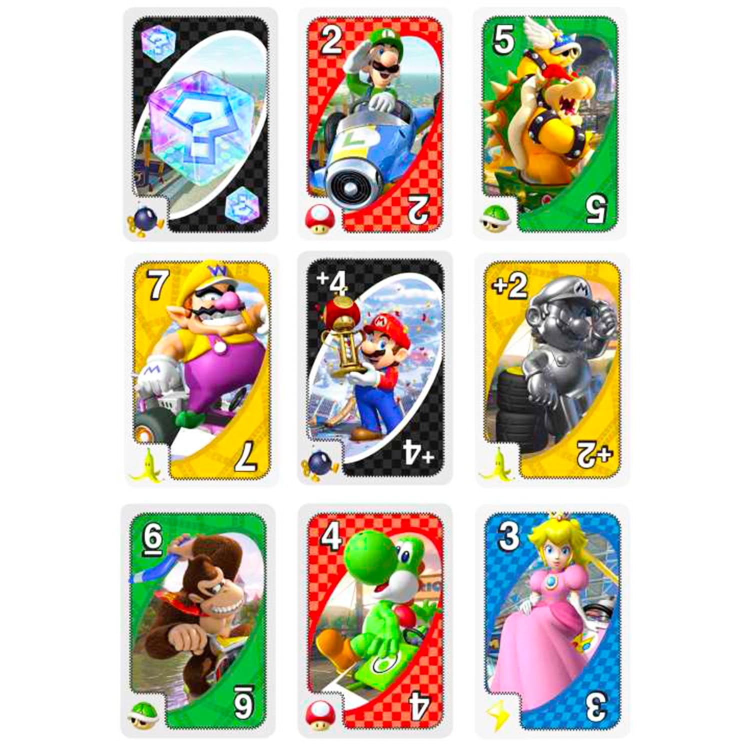 Ultimate Super Mario UNO Cards Set - Bundle with 2 Decks of Video Game UNO Cards for Kids Plus Stickers, More | Super Mario Bros Activities for Kids