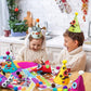 Glittery Garden Party Hats for Kids Art & Craft. Fun Birthday Activity Kit with Stickers. Animal Theme Party Favor, Game Supplies. Christmas