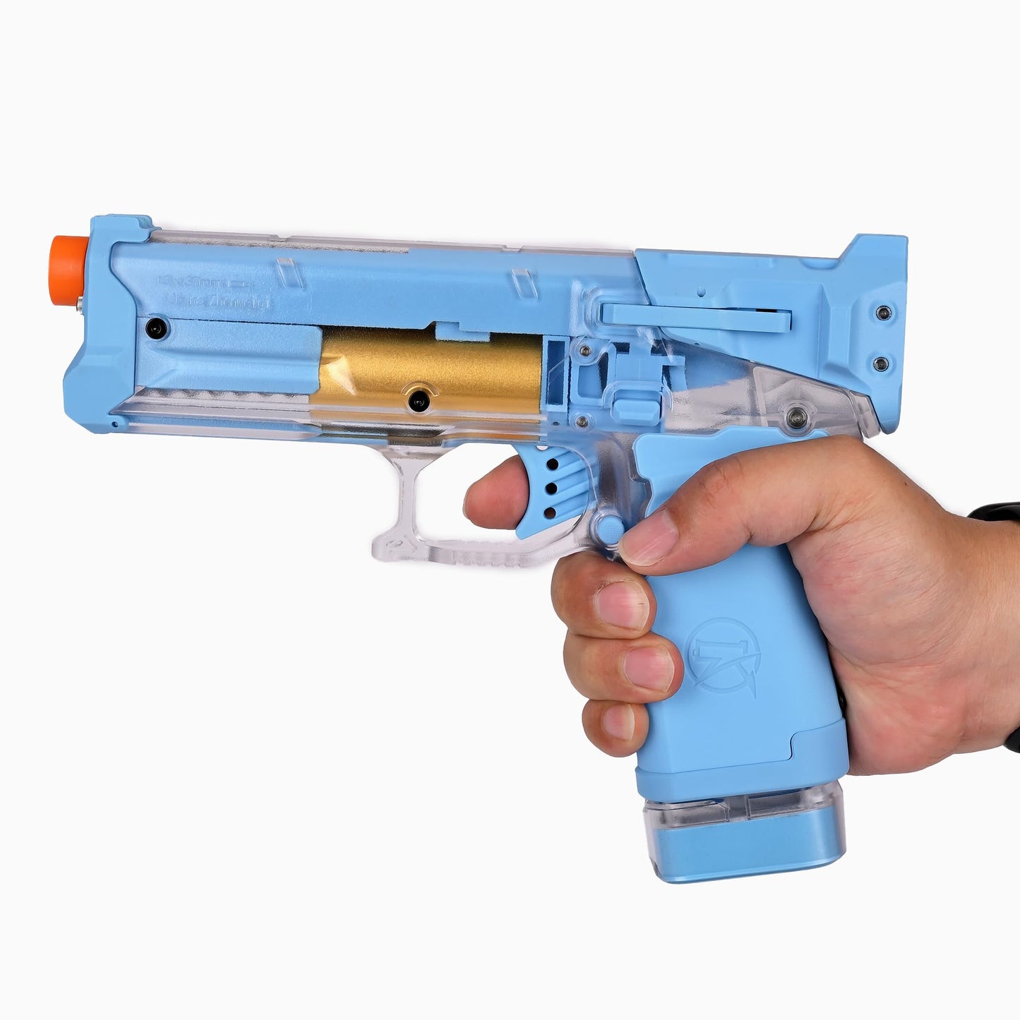 Zhenweiqi Fire Rat Blaster, ZWQ S200 Half Length Dart Pistol Long-Range High Precision Powerful Launcher 1.6mm Spring Ages 14+ (Blue)