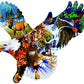 SUNSOUT INC - Forest Eagle - 1000 pc Special Shape Jigsaw Puzzle by Artist: Jerry Gadamus - Finished Size 28" x 35.5" - MPN# 97278