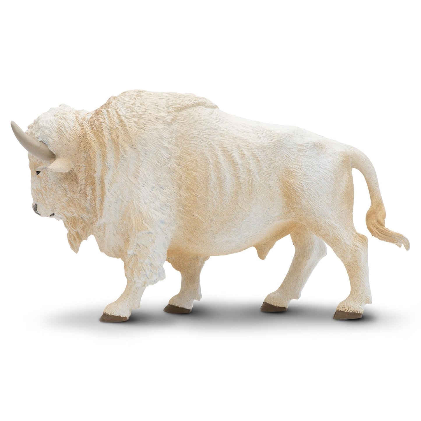 Safari Ltd. White Buffalo Figurine - Detailed 6" Plastic Model Figure - Fun Educational Play Toy for Boys, Girls & Kids Ages 3+
