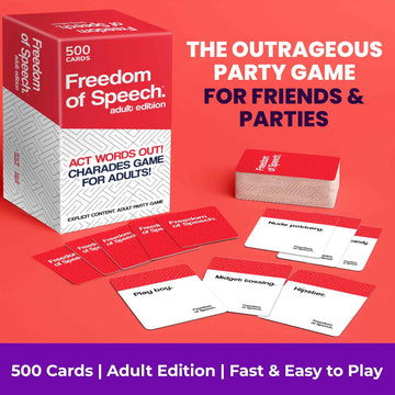 QUOKKA Freedom of Speech Card Board Game - Fast-Paced Guess the Word Challenge - Fun Party Game for Friends and Family Game Night