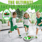 Glückpa Hover Soccer Ball for Kids, Indoor Air Floating Soccer Games with LED Lights, Soft Foam Bumper, Air Power Football Toys for Boys Girls Ages