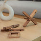X Cross Disentanglement Puzzle Wooden Brain Teasers for Adults Logic Games Gift Puzzle and Mind Teasers The Cross Out Tricky Games Wood IQ Puzzles