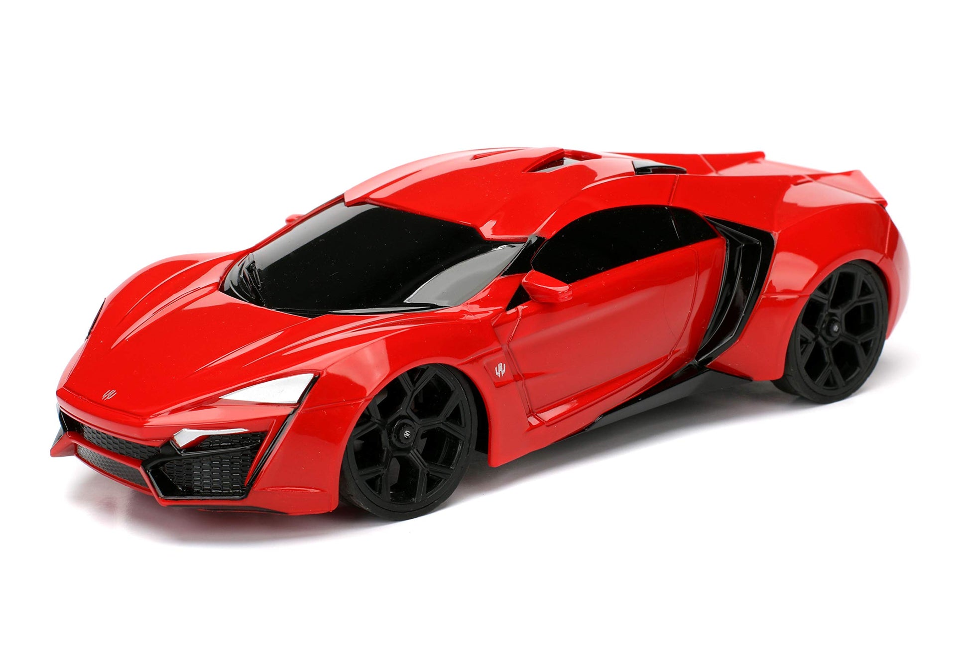 Jada Fast & Furious 7.5" Lykan Hypersport Remote Control Car RC with 2.4GHz, Toys for Kids and Adults