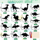 Droutti 64 Sets Dinosaur Theme Scratch Cards Rainbow Scratch Paper Dinosaur Crafts Art Card Kit DIY Scratch Dinosaur Paper with Wood Stylus and Ribbon