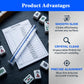 Paakpahe 4 Pcs Mahjong Line Reader,Magnifier Reader for Mahjongs Rule Card,Acrylic Mahjongs Line Finder,Mahjong Lines Finder for Players,Games