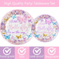 149 Pcs Butterfly Baby Shower Party Supplies Pink A Little Butterfly Is On The Way Tableware Includes Hanging Swirl, Plates, Cups, Straws, Tablecloth