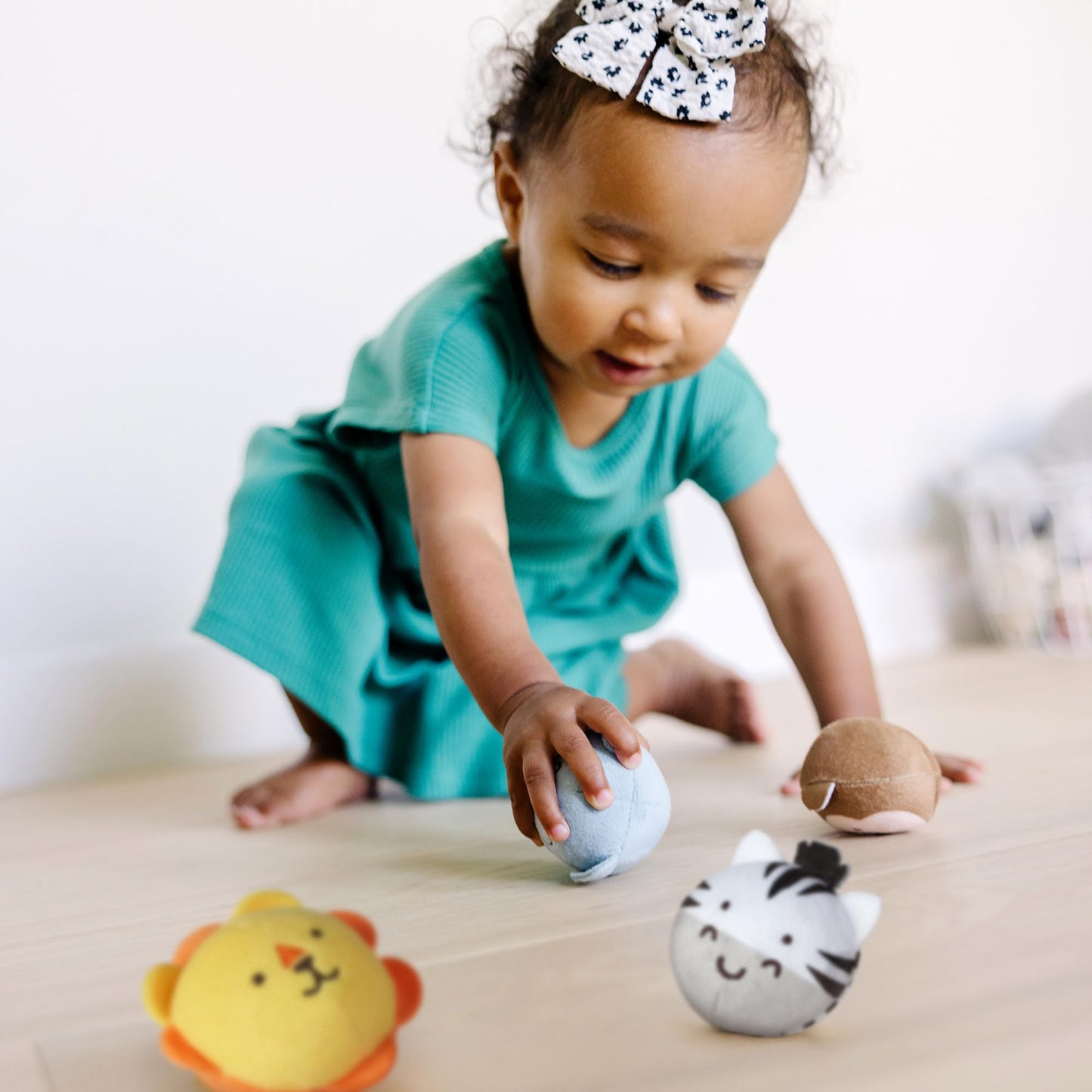 Melissa & Doug Rollables Safari Friends Infant and Toddler Toy (4 Pieces)