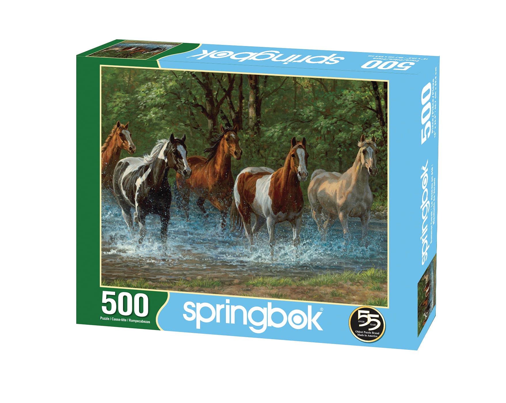 Springbok 500 Piece Jigsaw Puzzle Summer Creek Multi, Large/18 x 23.5"