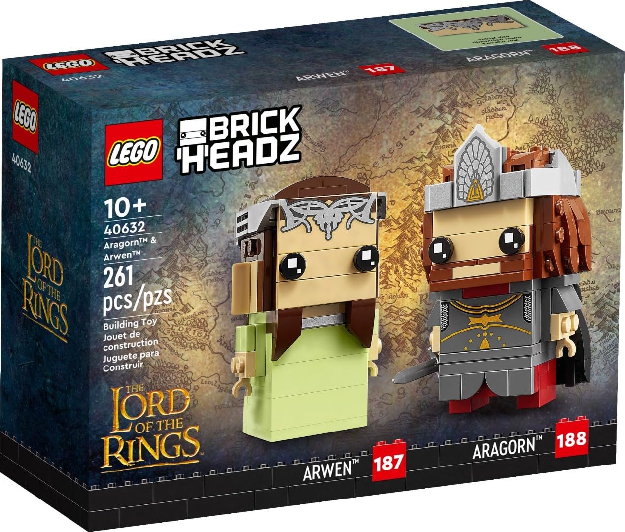 Lego BrickHeadz Aragorn & Arwen (40632) The Lord of The Rings