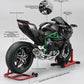 HTLNUZD 1/6 Scale H2R Alloy Diecast Motorcycle with Sound & Light Features High Gloss Spray Finish Rubber Tires Premium Collectible Gift (Diamond