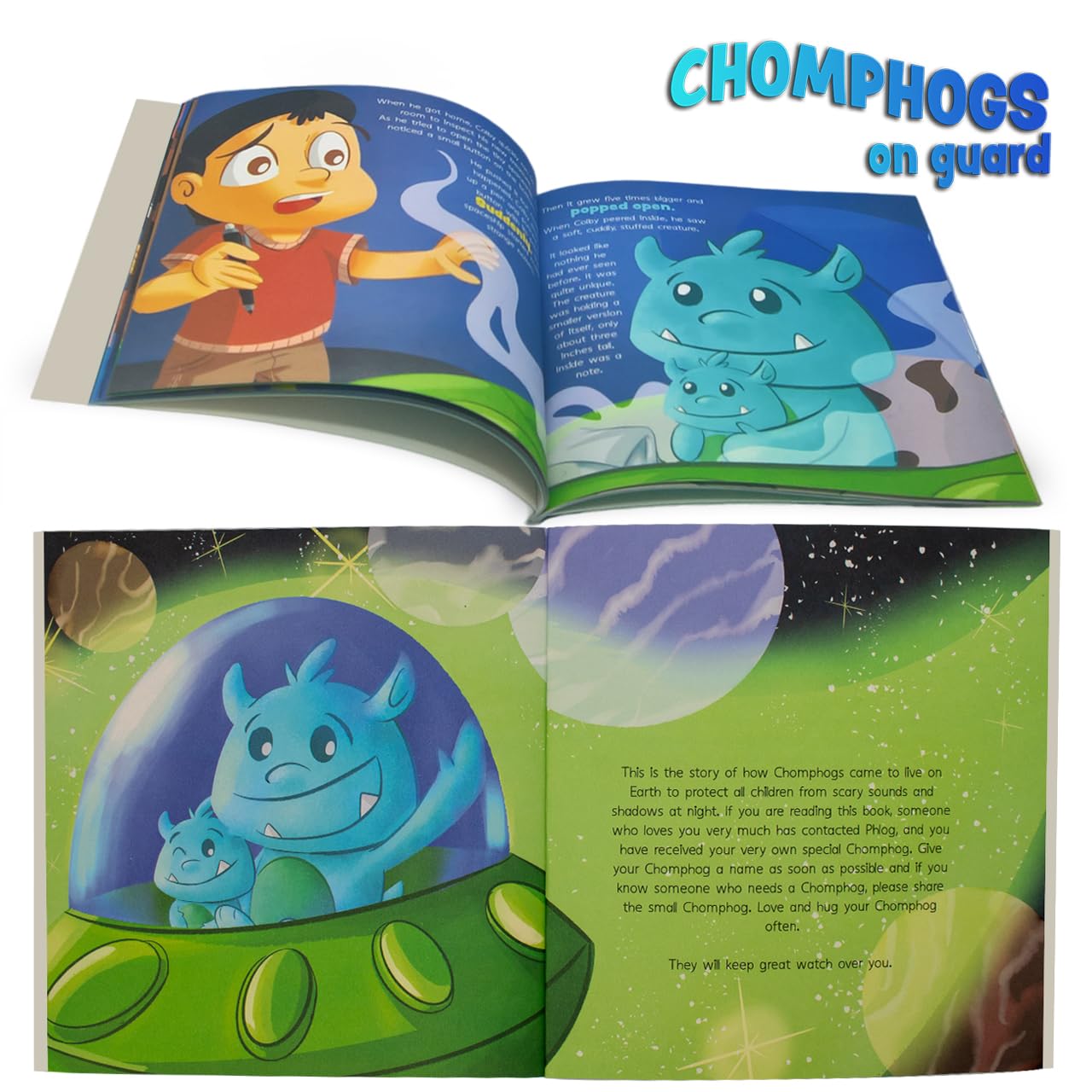 Chomphogs on Guard Bedtime Buddies - Plush Animals and Book Set (1-9 Yrs.)