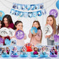 8Pcs Frozen Table Centerpieces Birthday Party Supplies Double Side Table Decorations for Frozen Party Decorations