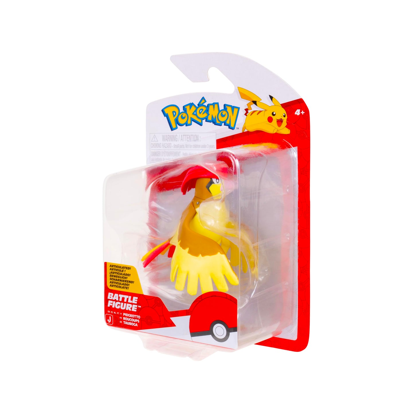 Pokemon Battle Figure, Pidgeotto Action Figure, 3 inches