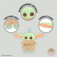 Kids Preferred Star Wars: The Mandalorian Grogu On The Go Sensory Toy - with Teether, Crinkle Sounds, Tactile Ribbons, On The Go Strap, for Ages 0