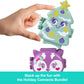 Polly Pocket Mini Toys, Holiday Stackable Compact Playset Bundle with Micro Doll, Accessories, Pet Animal, Travel Toy with Clip