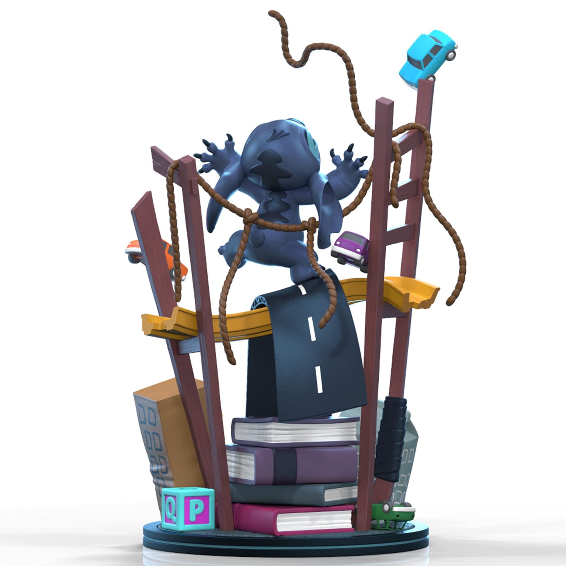 QMx Disney Stitch Visits San Francisco Q-Fig Max Elite, Blue
