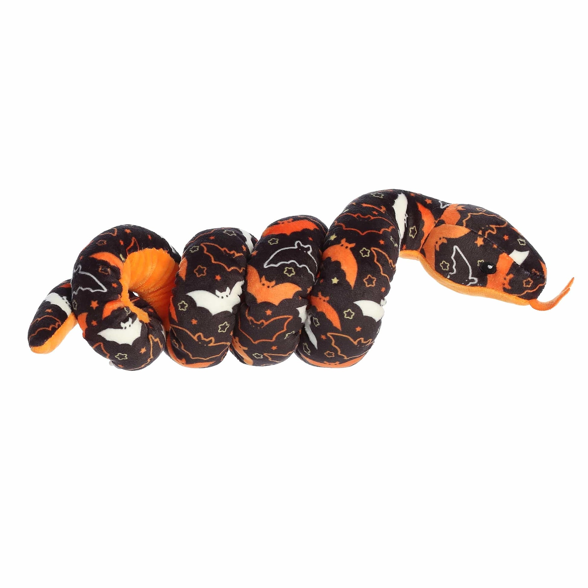 Aurora Spooky Snake Night Flight Snake Stuffed Animal - Vibrant Colors for an Eye-Catching Design - Perfect for Halloween Costumes and Gifts