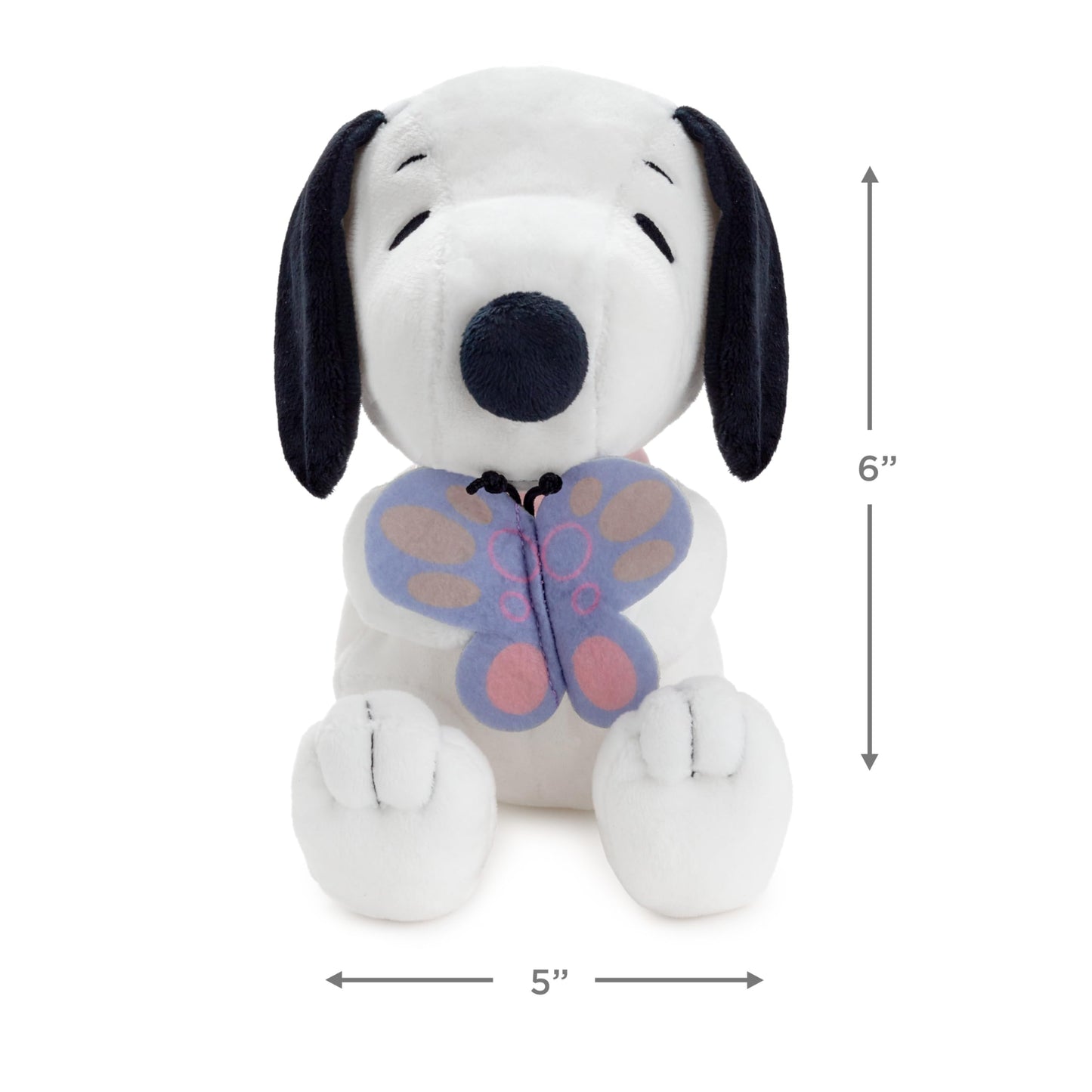 Hallmark Peanuts Snoopy Plush Toy (Spring Butterfly) Easter Gift for Kids, Fans, Collectors