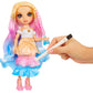 Rainbow High Watercolor & Create Fashion DIY Doll with Washable Watercolors + Tie-Dye Kit, Brown Eyes, Curled Hair, Bonus Top & Shoes. Color, Create