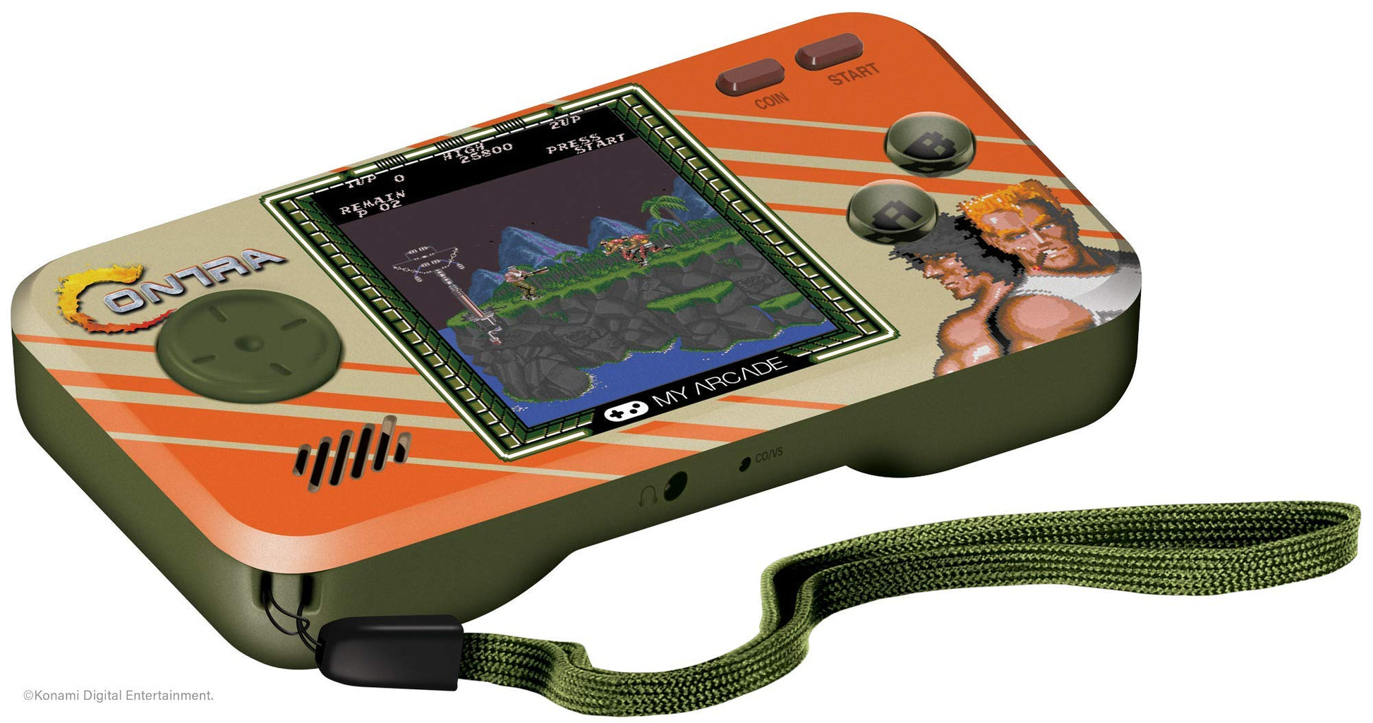 My Arcade Contra and Super Contra: Retro Gaming, 2 Games in 1, CO/VS Link for CO-OP Action, Full Color Display