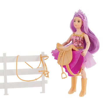 Breyer Horses Freedom Series | Lyra - Unicorn Rider with Tack | Model # B-FS-10659