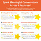 TALK & BOND Family Conversation Starter for Kids Ages 3-6 | 300 Questions + 180 Follow-Ups | Screen-Free Social Emotional Learning (SEL) Game