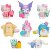 Hello Kitty and Friends Sweet Snacks 8-Pack with Mix and Match Sweet Accessories - 2” Figures - Hello Kitty, My Melody, Kuromi, Cinnamoroll
