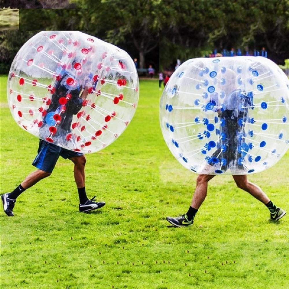 SZCQ Inflatable Bumper ONE Ball 1.2M/4ft Diameter Kids Bubble Soccer Balls Blow Up Toy Playground Balls Human Hamster Knocker Ball Outdoor Zorb Balls