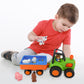 Kiddieland Light & Sound Farm Tractor Playset with Motorized Trailer