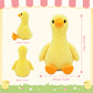 PHHKK 10” Cute Yellow Duck Plush Toy, Soft Stuffed Duckling, Huggable Plush Animal for Boys & Girls, Birthday