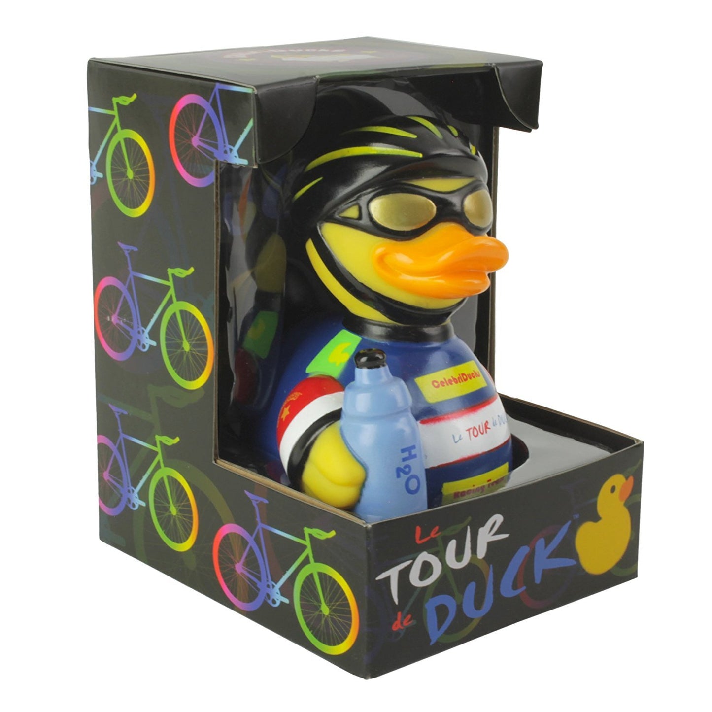 CelebriDucks Floating Rubber Ducks - Collectible Bath Toy Gift for Kids & Adults of All Ages (Le Tour de Duck)