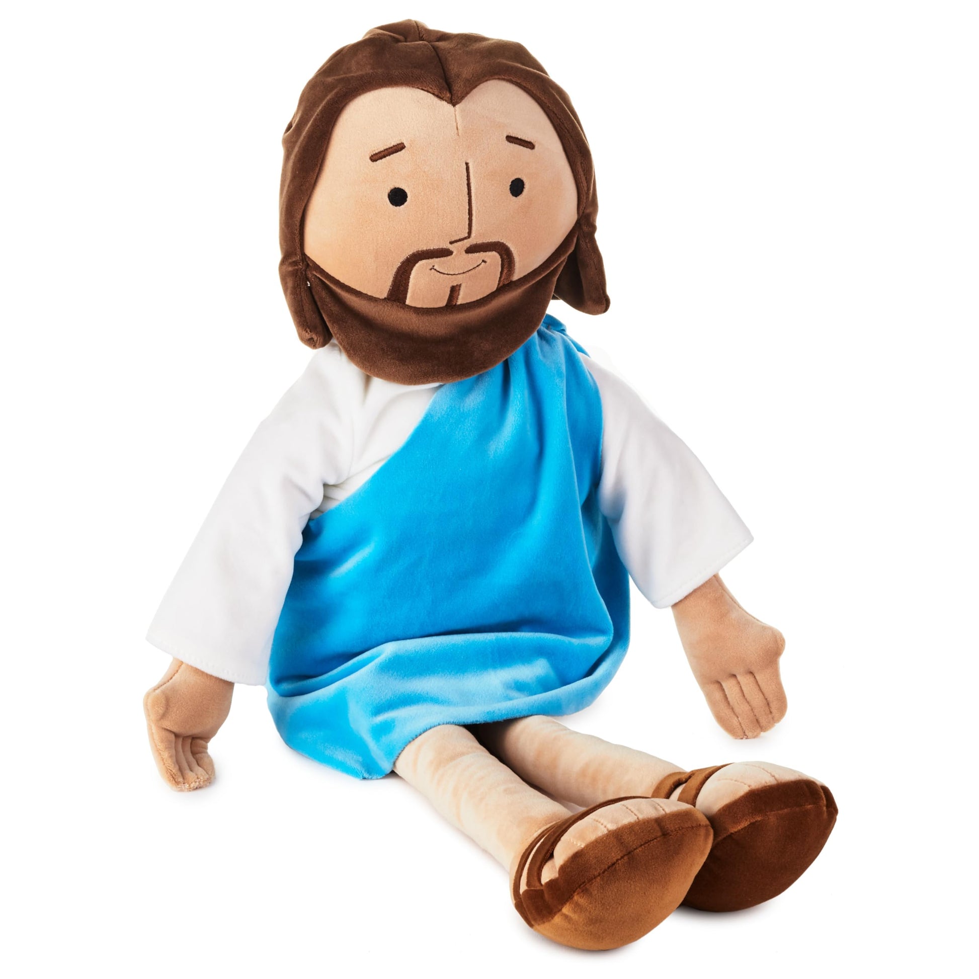 Hallmark Big My Friend Jesus Plush Doll, 25.5" Large Stuffed Jesus, Religious Gift for Kids for Easter, Christmas, Baptism Gift and More
