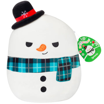 Squishmallows Original 10-Inch Ignacio The Snowman - Official Jazwares Plush - Collectible Soft & Squishy Stuffed Animal Toy - 2026 Limited Edition