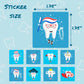 320PCS Dental Stickers for Kids, Lost Tooth & Brush Teeth Rewards