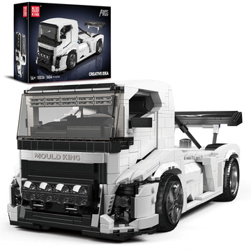 Mould King 10036 Tractor Truck Building Set, MOC City Semi Truck Building Blocks Set to Build, Gift for Age 14+/Adult Collections Enthusiasts(1604+