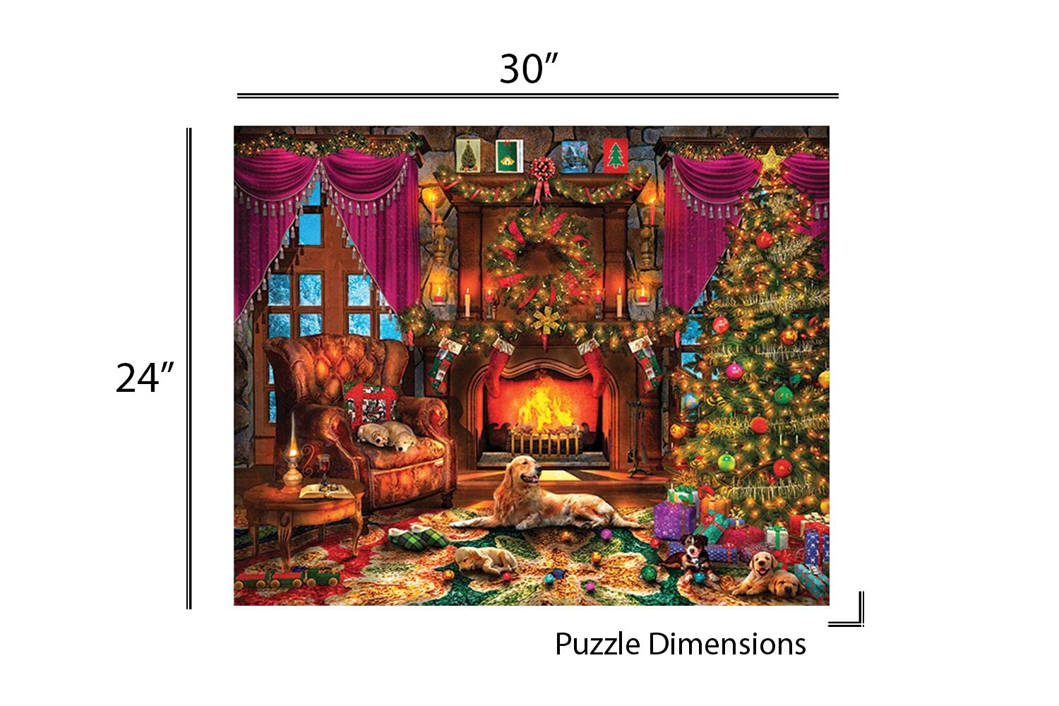 Springbok Cozy Christmas 1000 Piece Jigsaw Puzzle for Adults