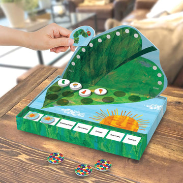 World of Eric Carle , The Very Hungry Caterpillar Snack Match Game - Cooperative Memory Board Game for Kids Ages 4+, 2?6 Players, 3?D Leaf Board & 31