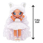 Na Na Na Surprise Sweetest Gems April Sparkles 7.5" Fashion Doll Diamond Birthstone Inspired with White Hair, Ruffle Satin Dress & Brush, Poseable