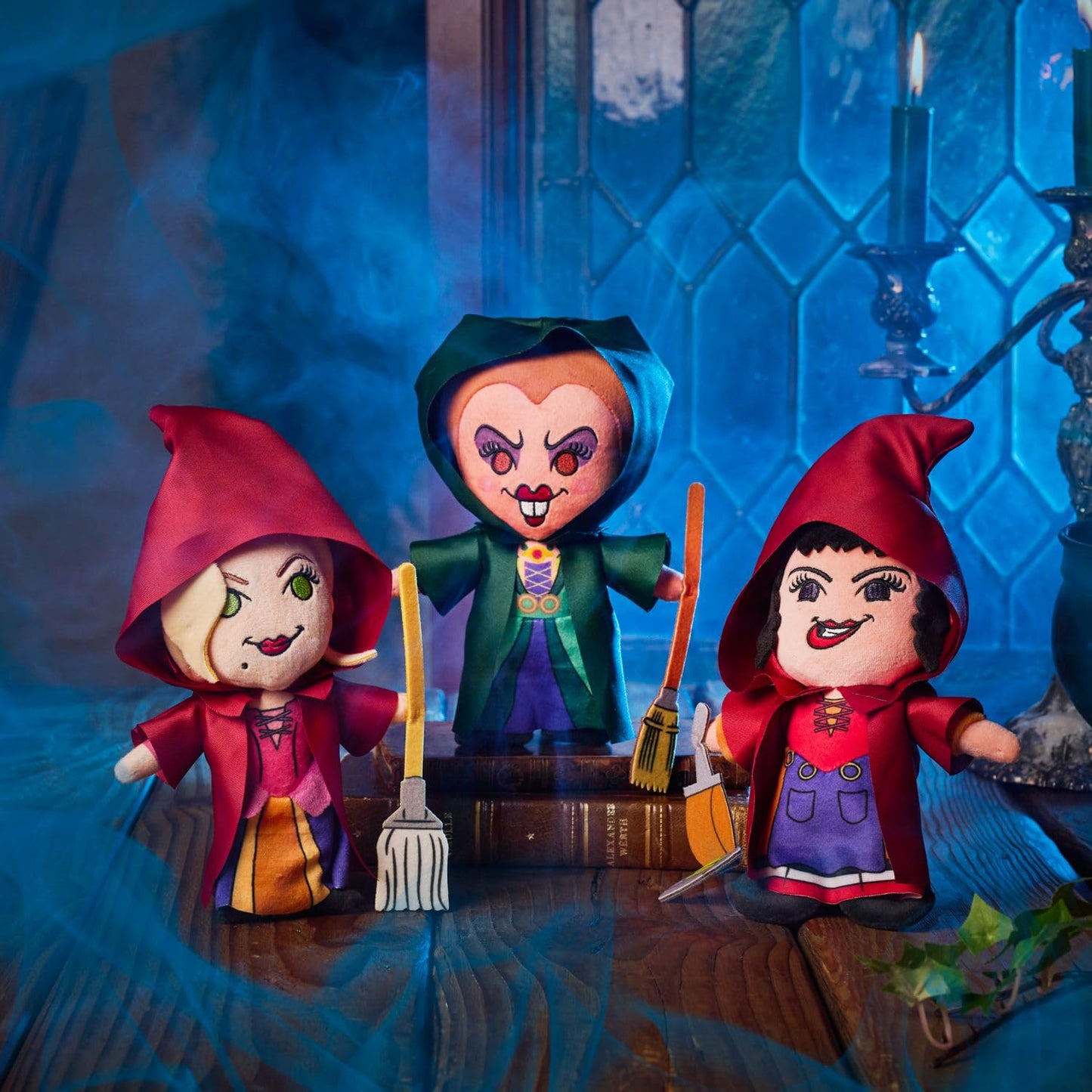 Disney Store Sanderson Sisters Plush Set - Hocus Pocus - Trio Set - Small 6 inch - Winifred, Sarah & Mary - Bewitching Halloween Magic - Collector's