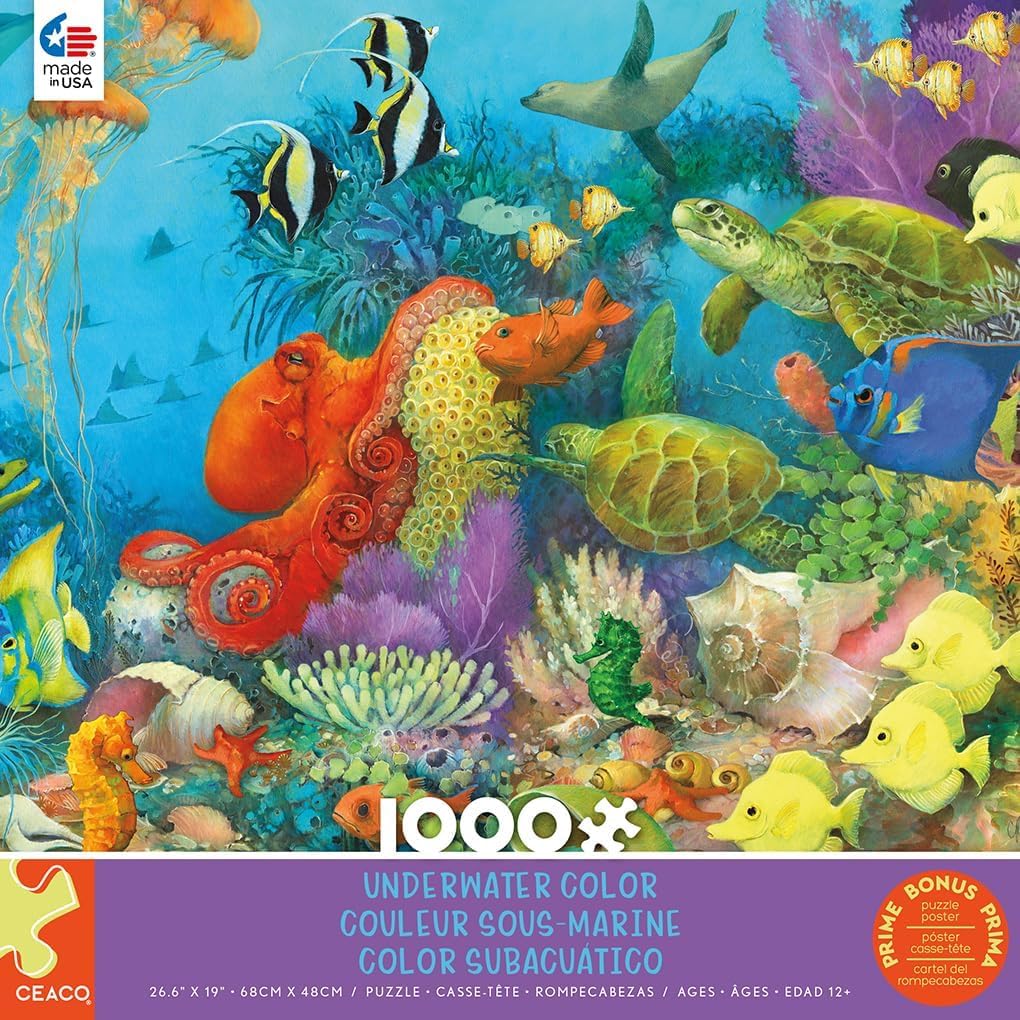 Ceaco - Underwater Color - 1000 Piece Jigsaw Puzzle for Adults